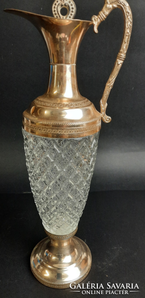 Beautiful special crystal decanter, pourer, with liqueur stopper /442/