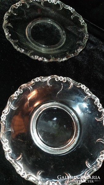 Small glass plate, bottom 14 cm