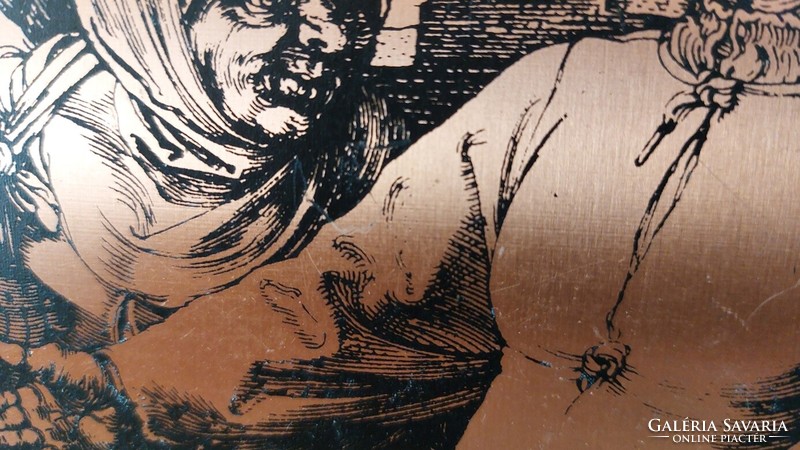(K) Dürer jelzéssel rézlemez, rézkarc 20x30 cm