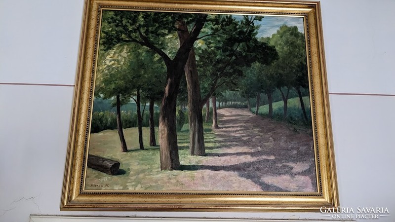 Dudás Máté painting with oil canvas frame