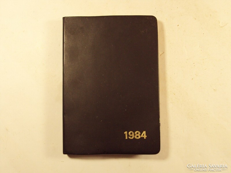 Retro calendar, notebook advertisement - from 1984