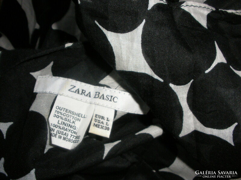 Silk, silk - cotton skirt, zara