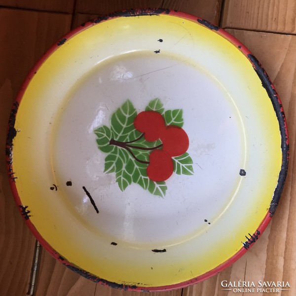 Enamel bowl, lampart enamel