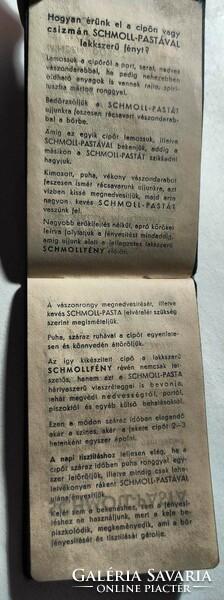 SCHMOLL Paszta 1938-as naptár, hibátlan