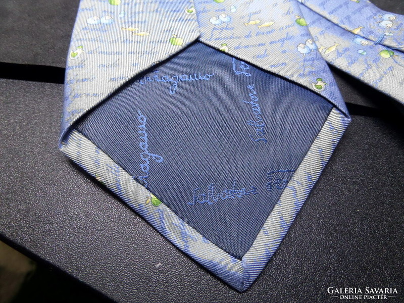 Salvatore Ferragamo (eredeti) exkluzív csodaszép selyem nyakkendő