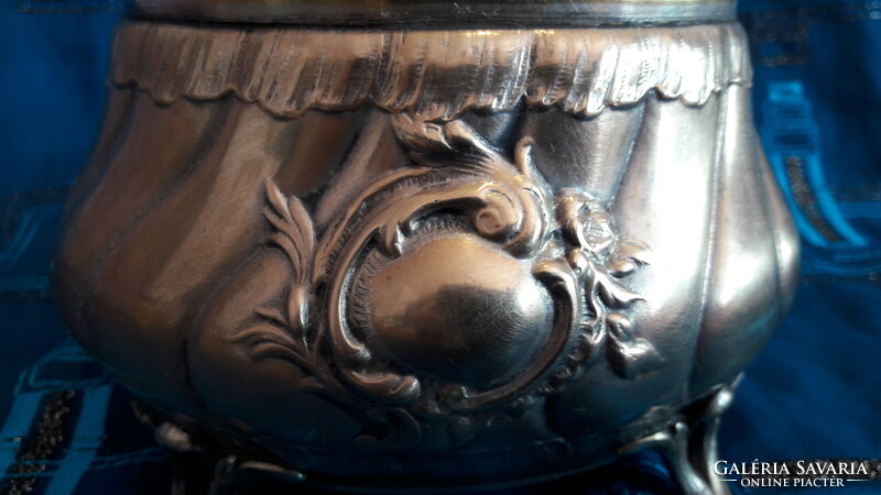 Antique silver-plated Art Nouveau box, box, jewelry holder (m3411)