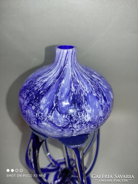 Blue Murano glass oil candle essential oil vaporizer design ornament perfume freshener