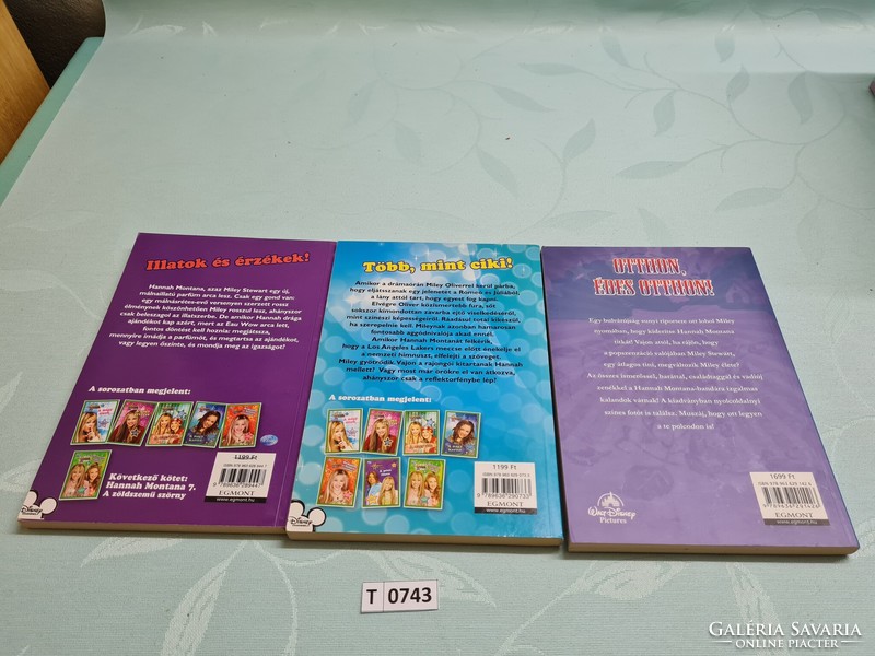 T0743 Hannah Montana könyvek 3db