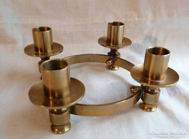 Very nice copper candle holder.