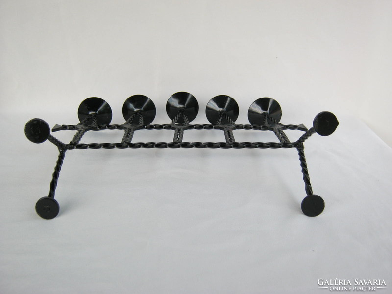 Five-branch metal candle holder 32x25 cm