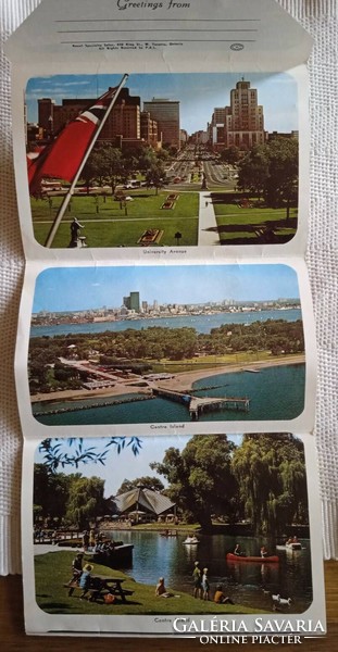 Vintage Toronto Ontario Postcard set with 12 pictures