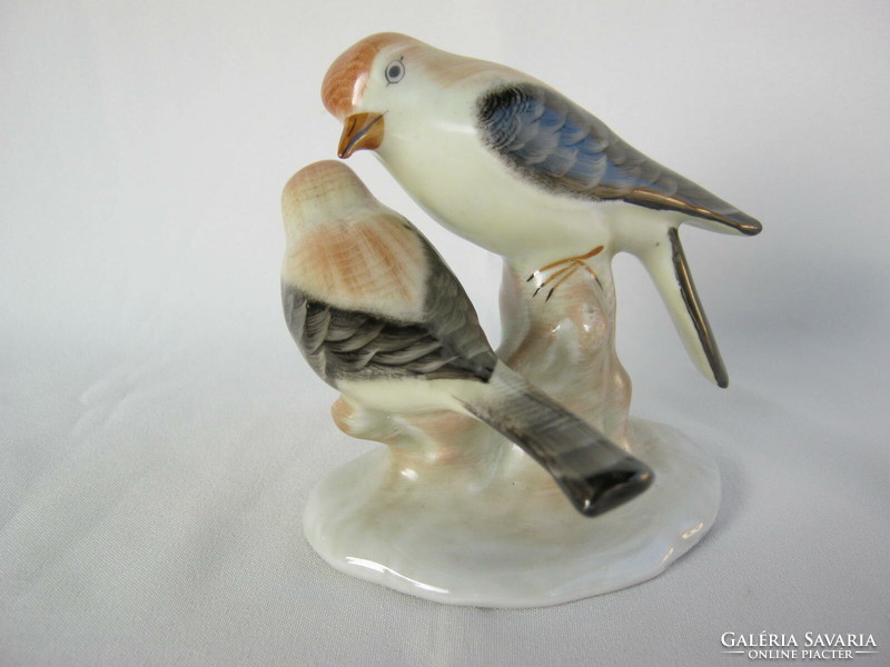 Aquincum porcelain bird couple thrush