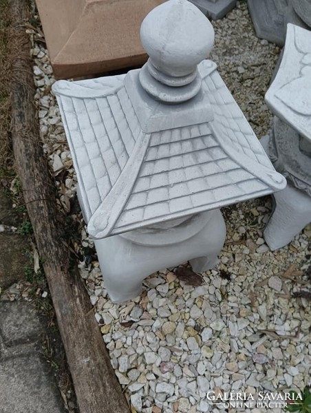Rare Japanese garden builder stone lamp large 63cm feng shui garden pond pagoda lantern statue