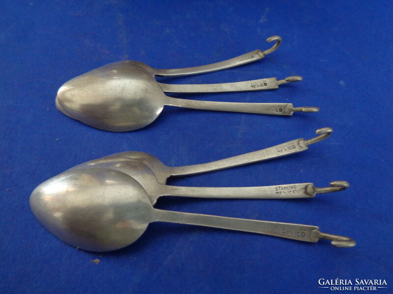 Sterling silver spoon set