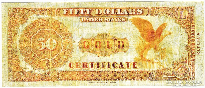USA 50 dollár 1882 REPLIKA