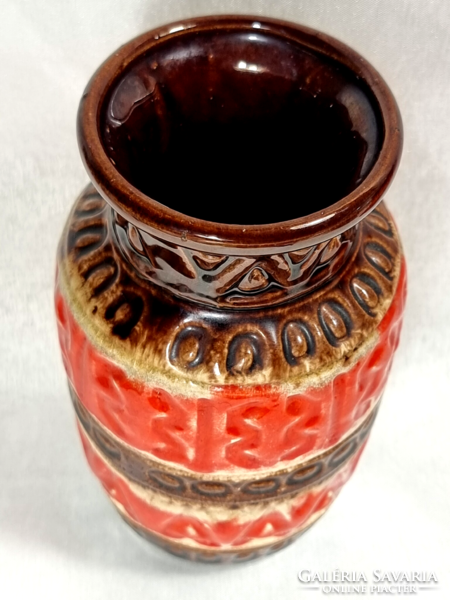 ﻿West Germany/West German/marked, painted, glazed ceramic vase, second half of xx.Szd/1960s-70s