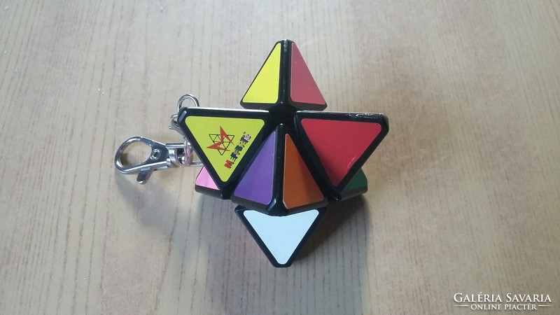 Régi német Mefferts mini Pyrastar kulcstartó - 3D-s logikai játék