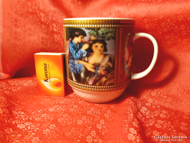 Gyönyörű porcelán teás csésze, pohár