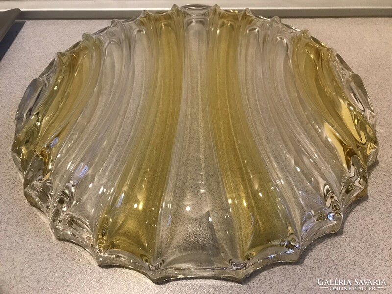 Retro whalter glass cake and cake bowl, 30 cm diameter