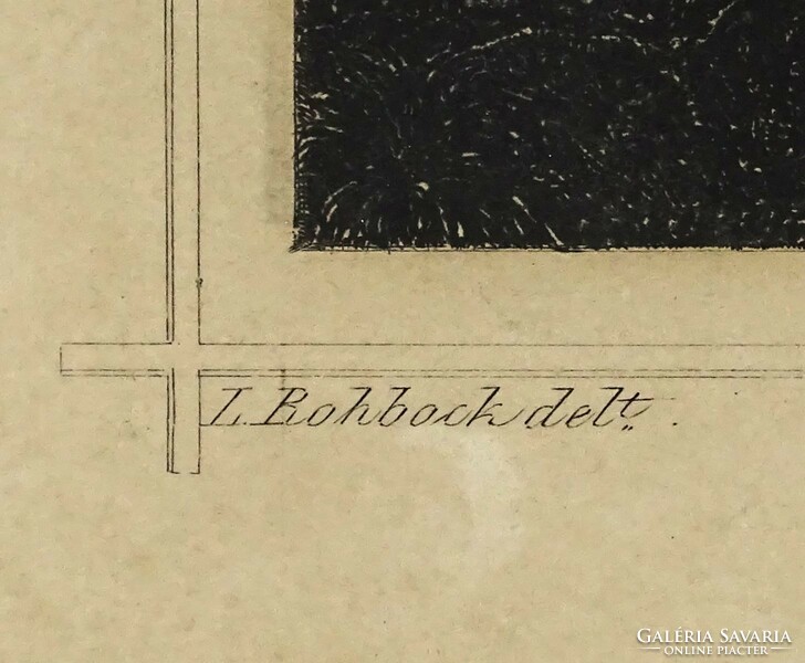 1M210 Ludwig Rohbock (1820-1883) : "Szarvaskő" antik acélmetszet