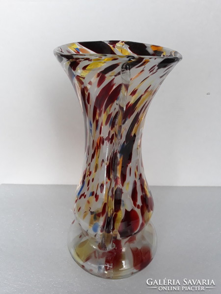 Hibátlan, gyönyörű színes üveg váza