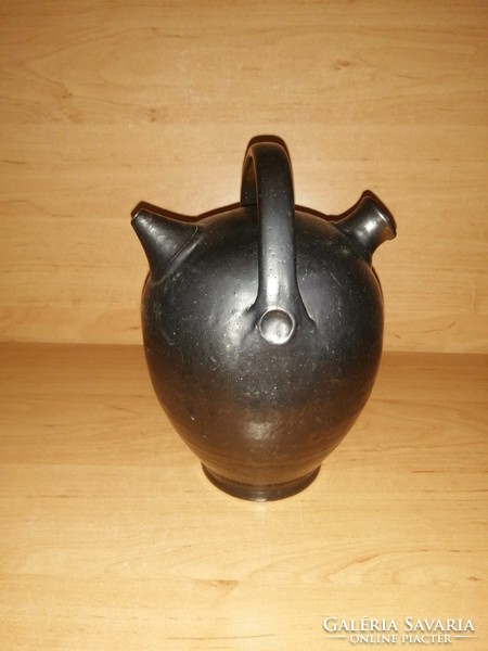 Antique glazed earthenware jug 21 cm (z)
