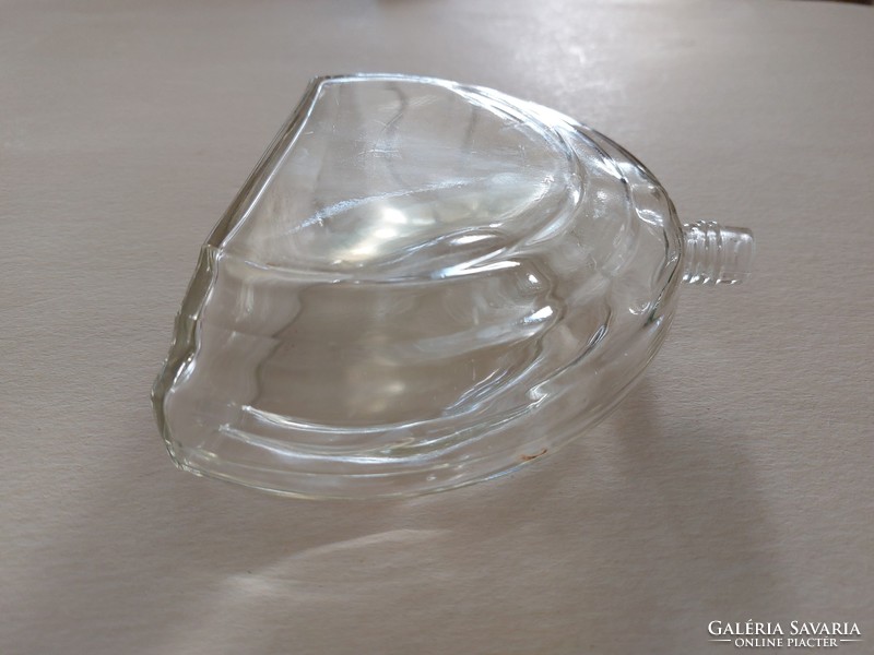 Régi art deco parfümös nagy üveg vintage kölnis palack 17 x 13.5 cm