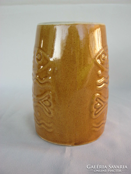 Fish ceramic jar