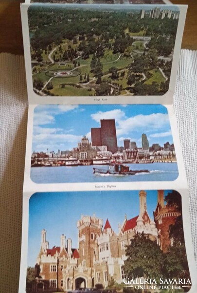 Vintage Toronto Ontario postcard set with 12 pictures