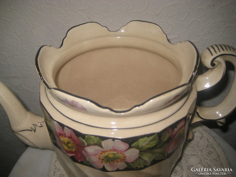 Antique Zsolnay teapot from the end of the 1800s, stamped mold number 4982