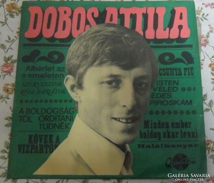 Drummer Attila dance songs vinyl large record. 1968 edition.