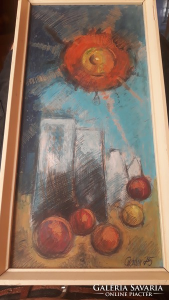 Unknown painter: sunny still life with fruits in vases cramer 75? Graner 75? Graber 75?