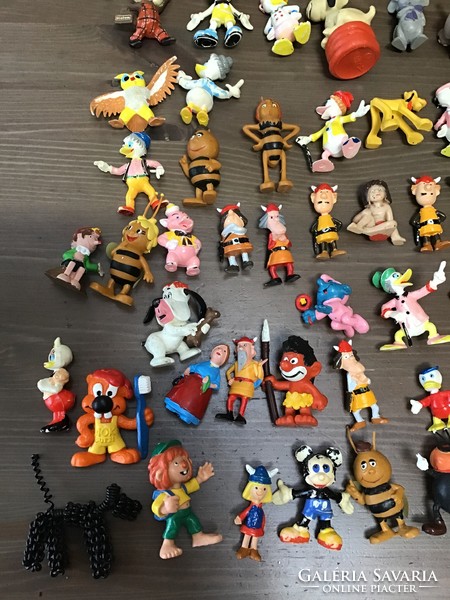 Old rubber figures in one