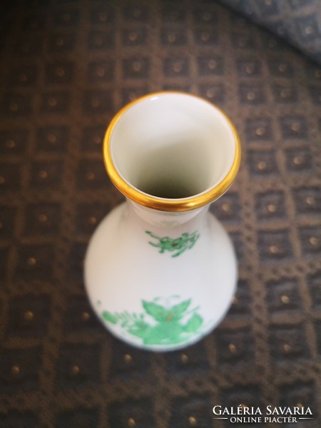 Herendi zöld Apponyi mintás váza