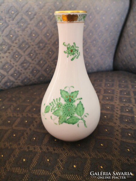 Herendi zöld Apponyi mintás váza