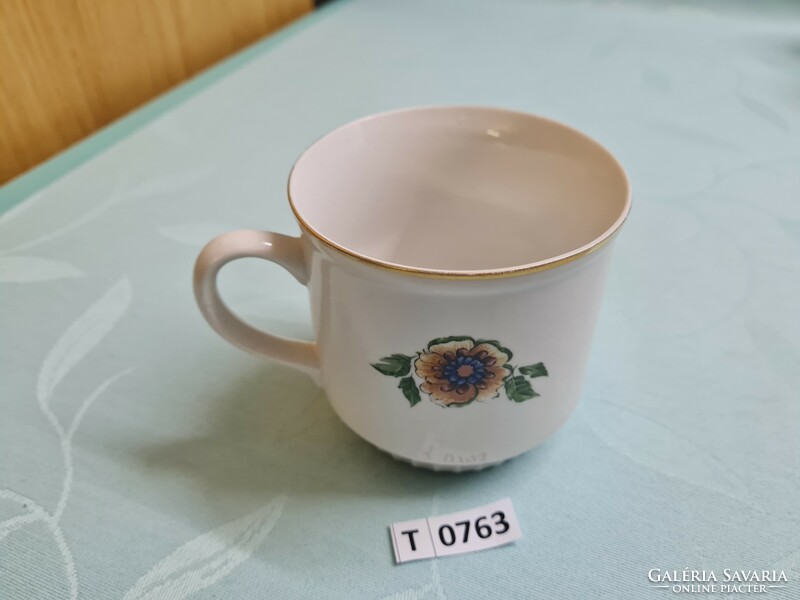 T0763 dubi flower Czechoslovakian mug