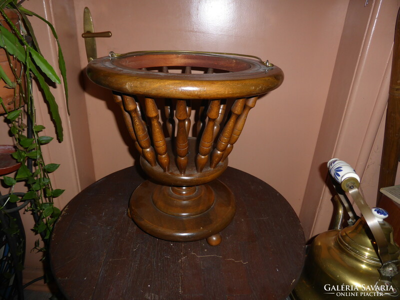 5 liter copper jug with ceramic tongs (b)