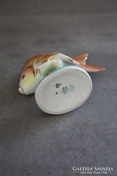 Hollóházi porcelán hal -  szép hibátlan