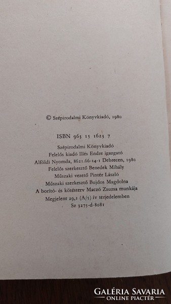 Jókai Mór Névtelen vár  - Szépirodalmi Könyvkiadó 1980 regény ,magyar irodalom , könyv