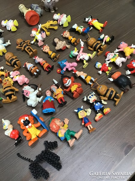 Old rubber figures in one