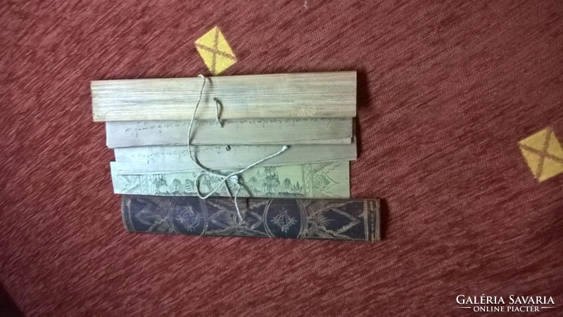 An interesting oriental booklet written on wood