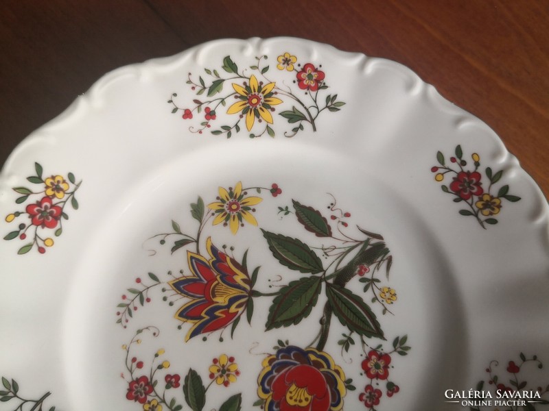 Bavarian, enamel-painted porcelain plate, Bavaria