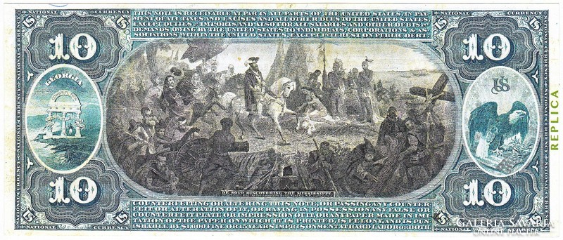 USA 10 dollár 1864 REPLIKA