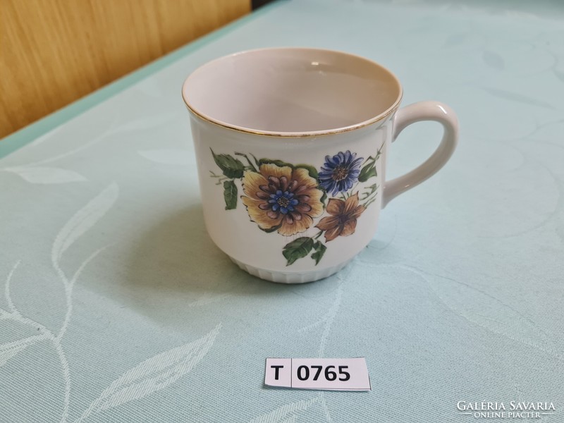 T0765 dubi flower Czechoslovakian mug