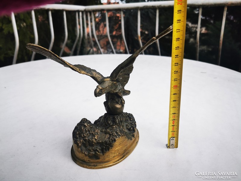 Antique copper turul bird
