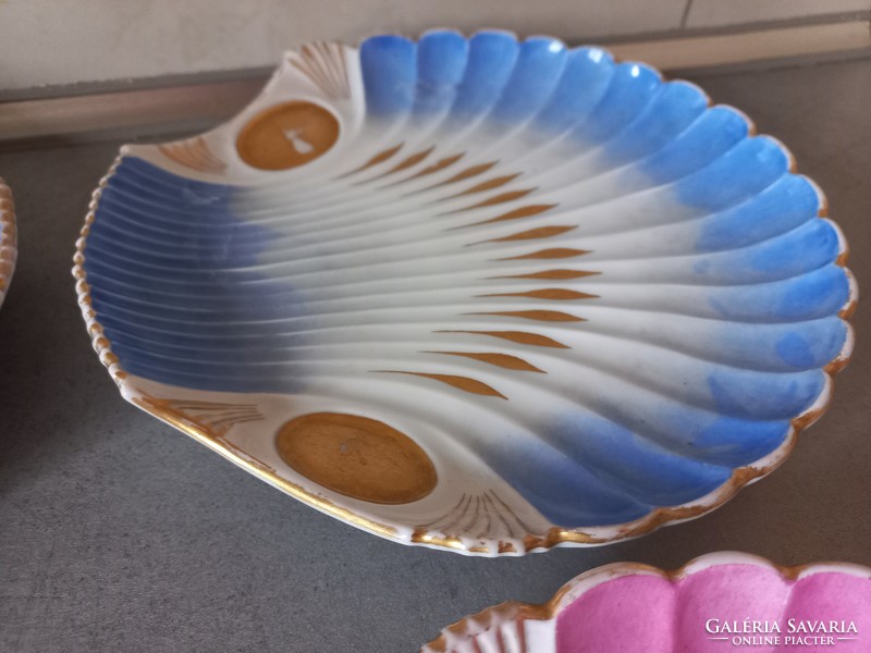 XIX. Sz-i christian fischer shell-shaped plate set