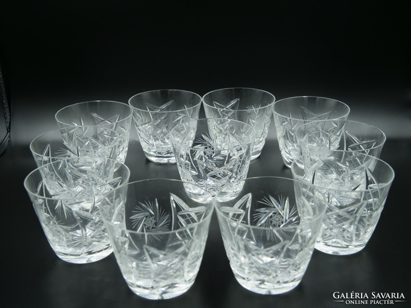 Schnapps crystal glass set (11 pcs)