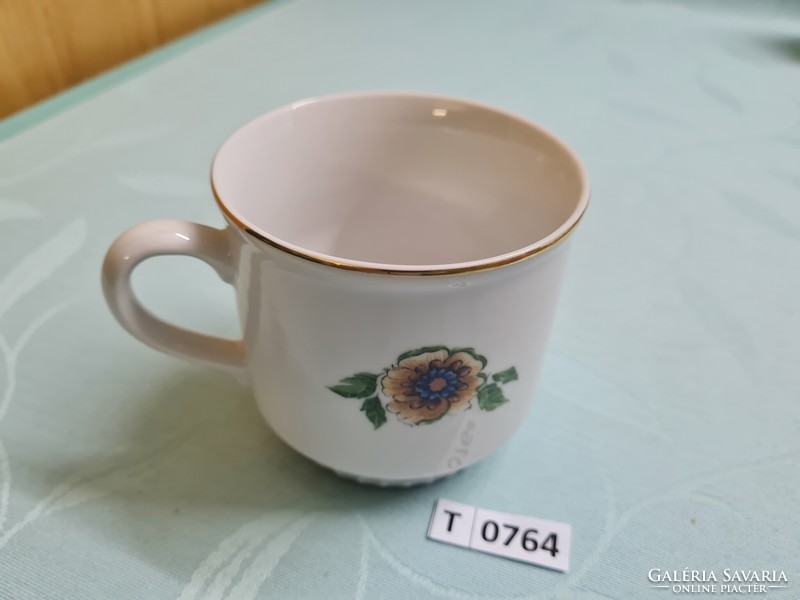 T0764 dubi flower Czechoslovakian mug