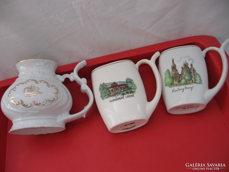 Haas & Czjek cseh porcelán antik aranyozott kúrapohár