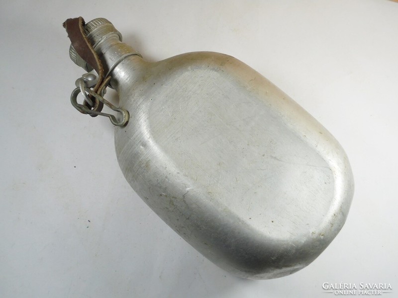 Old military national army water bottle, aluminum aluminum with mn Hungarian national army marking